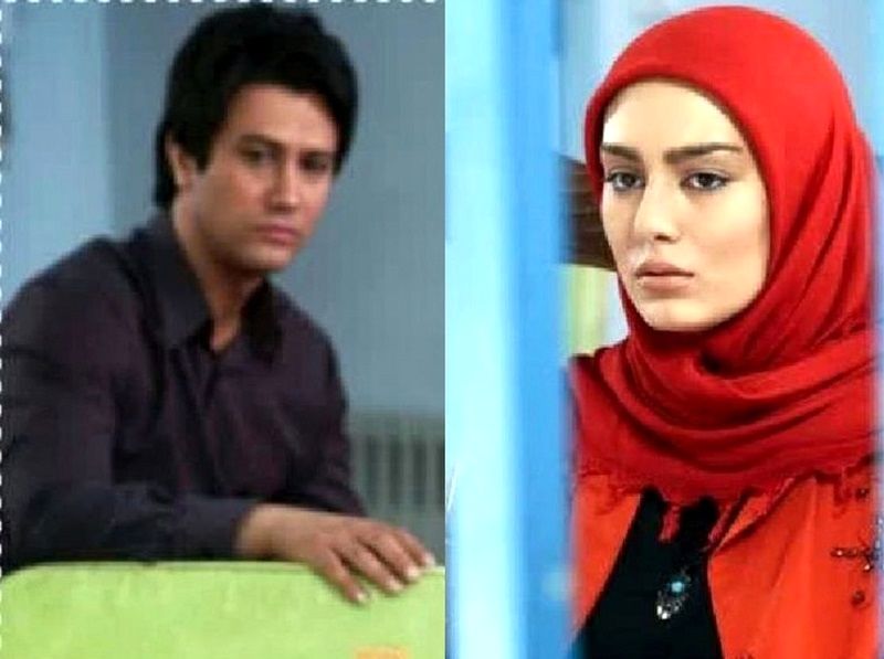 «سحر قریشی و شاهرخ استخری» در پشت صحنه سریال دلنوازان/ عکس