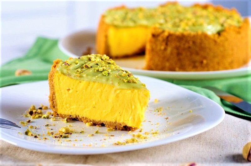طرز تهیه چیزکیک زعفرانی 